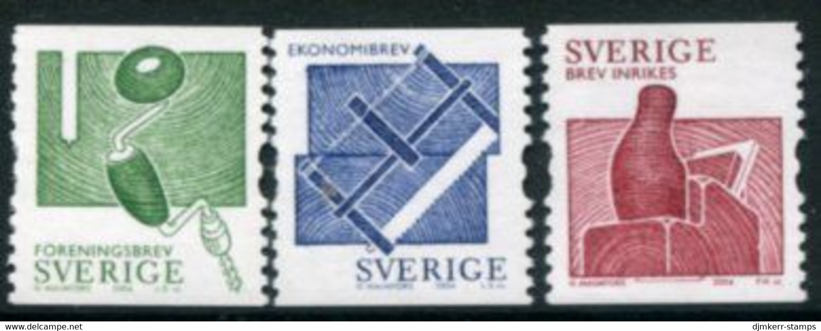 SWEDEN 2004 Woodworking Tools  MNH / **.  Michel 2384-86 - Nuovi