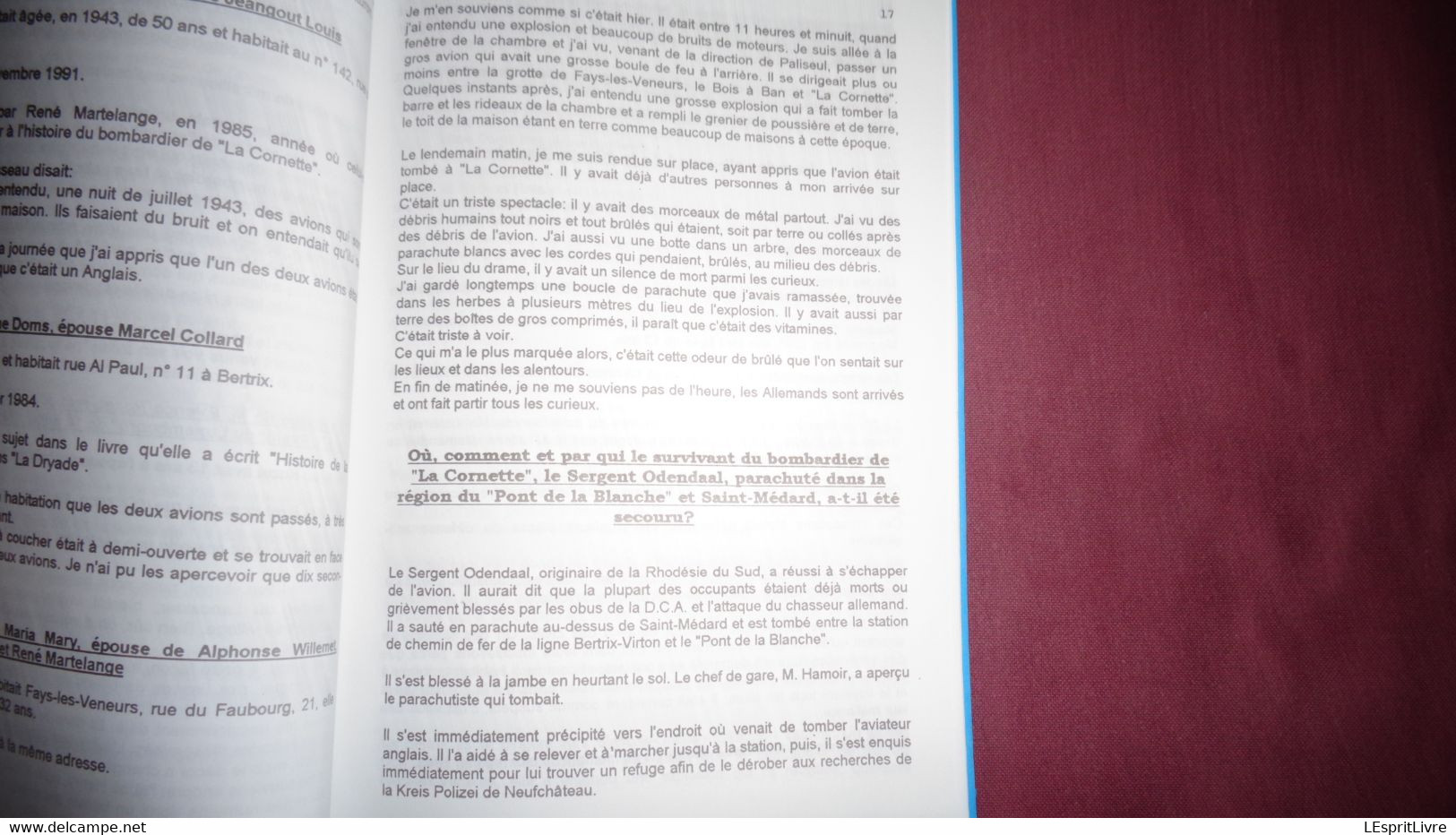 TERRE D' HERBEUMONT à ORCHIMONT N° 19 ter Régionalisme Semois Avion Chute Crash Paliseul Avro Lancaster 115 Guerre 40 45