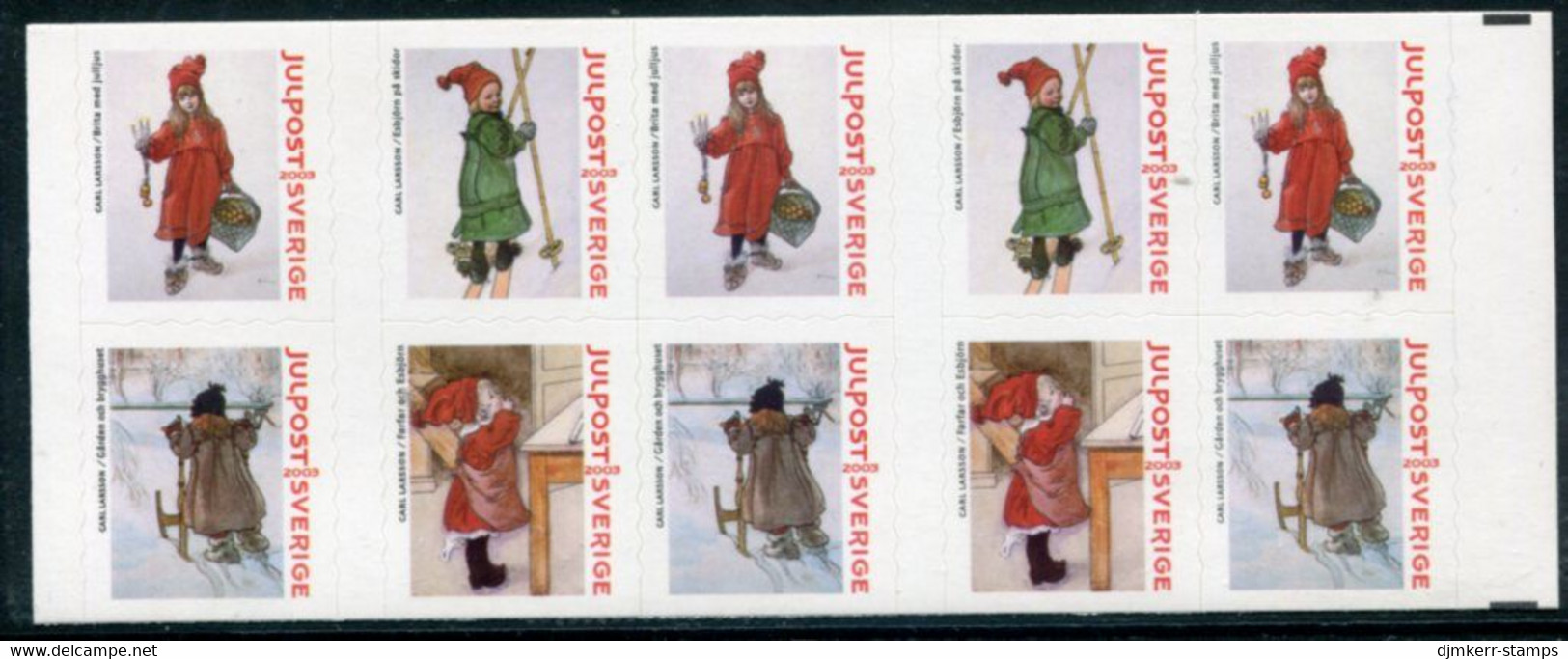 SWEDEN 2003 Christmas: Larsson Paintings II Booklet  MNH / **.  Michel 2376-79 - Ungebraucht