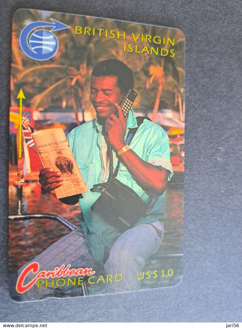 BRITSCH VIRGIN ISLANDS  US$ 10,-  BVI-5A  MAN ON PHONE     5CBVA     Fine Used Card   ** 10063 ** - Vierges (îles)