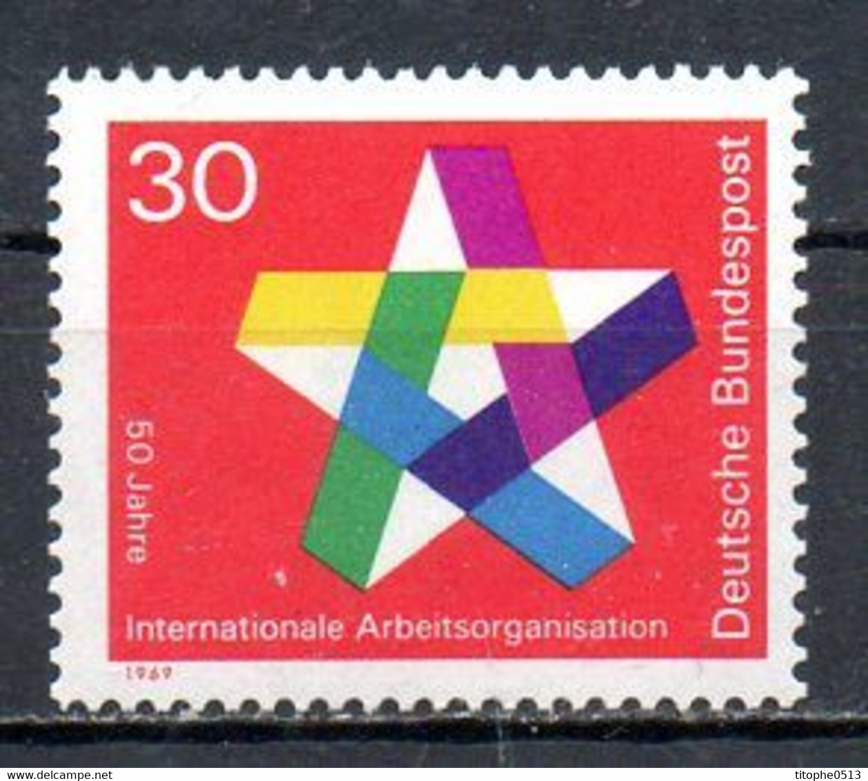 ALLEMAGNE. N°445 De 1969. OIT. - ILO