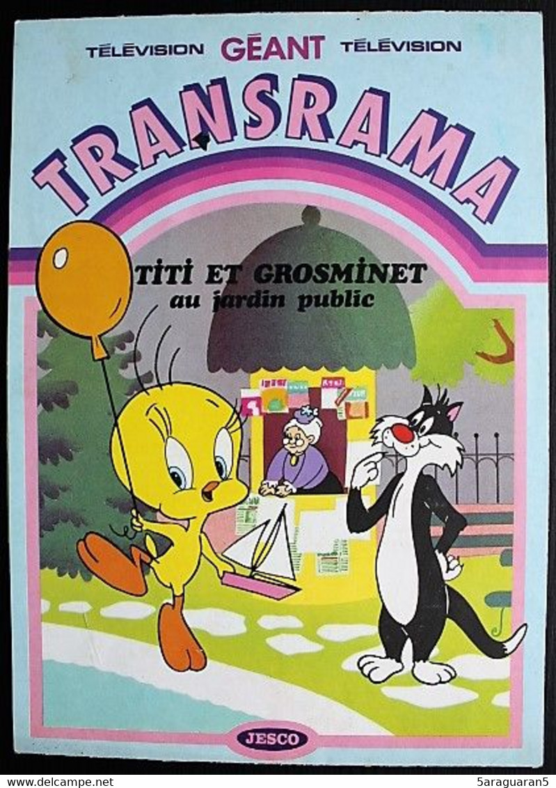 DECORAMA Transrama Géant Jesco - Titi Et Grosminet Au Jardin Public - Stickers