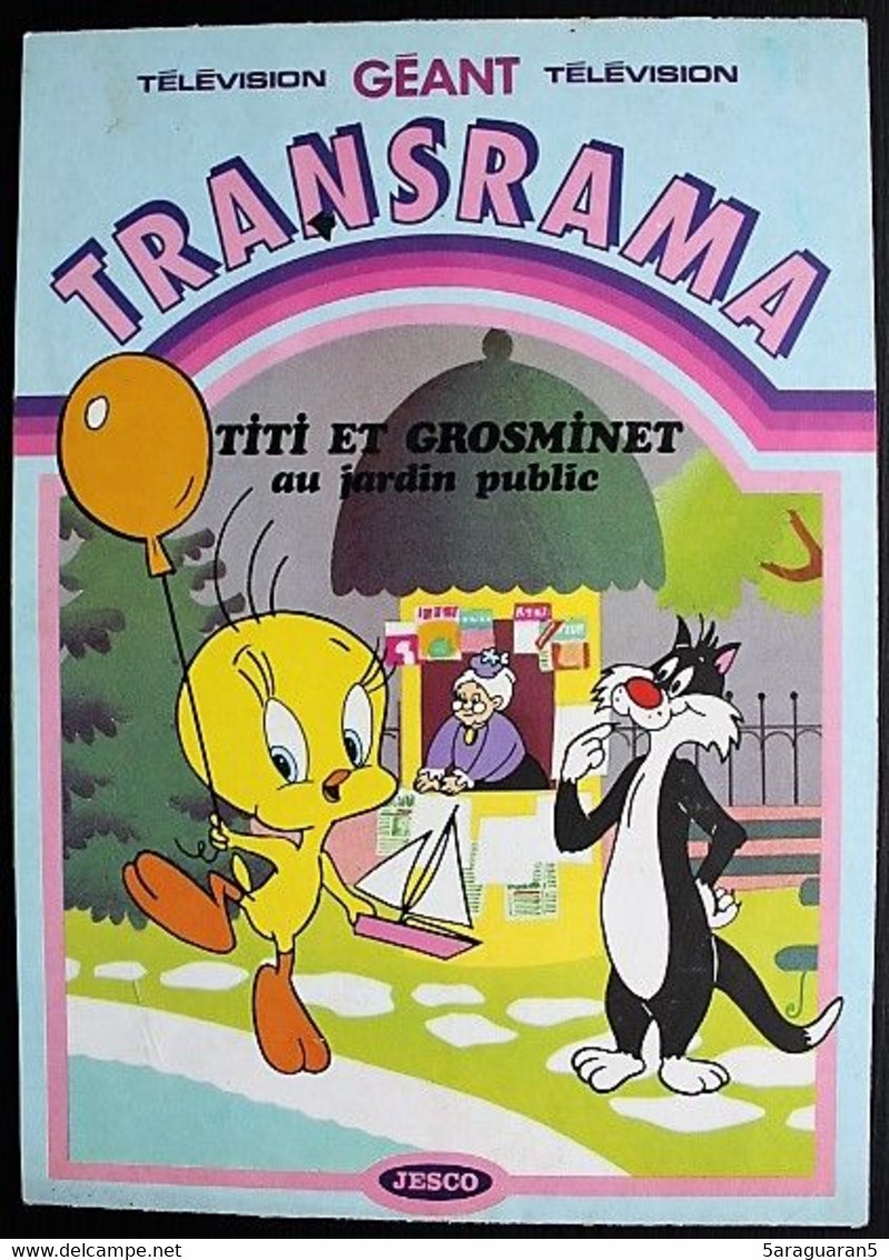 DECORAMA Transrama Géant Jesco - Titi Et Grosminet Au Jardin Public - Adesivi