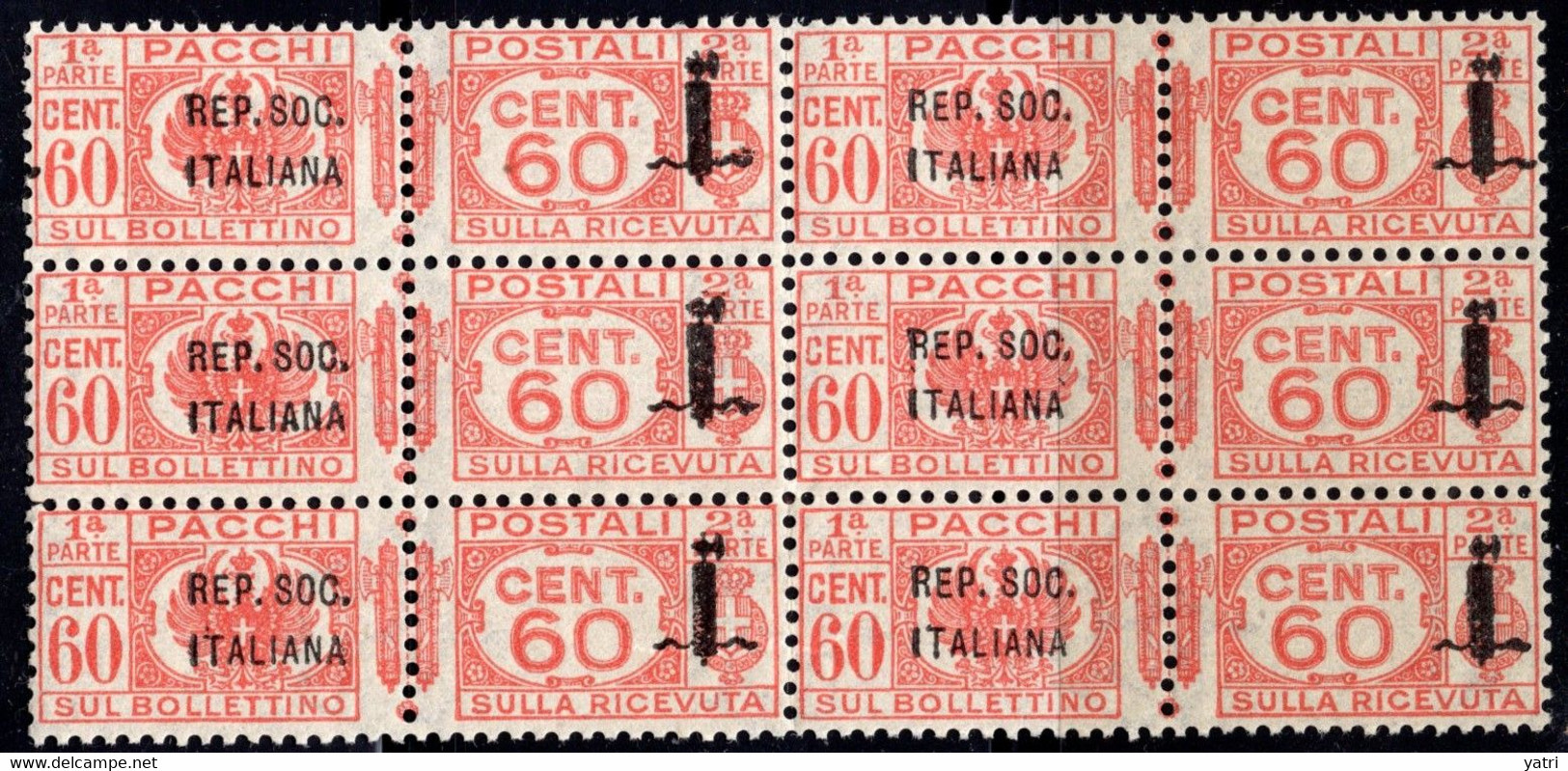 Repubblica Sociale (1944) - Pacchi Postali, 60 Cent. ** - Postpaketten