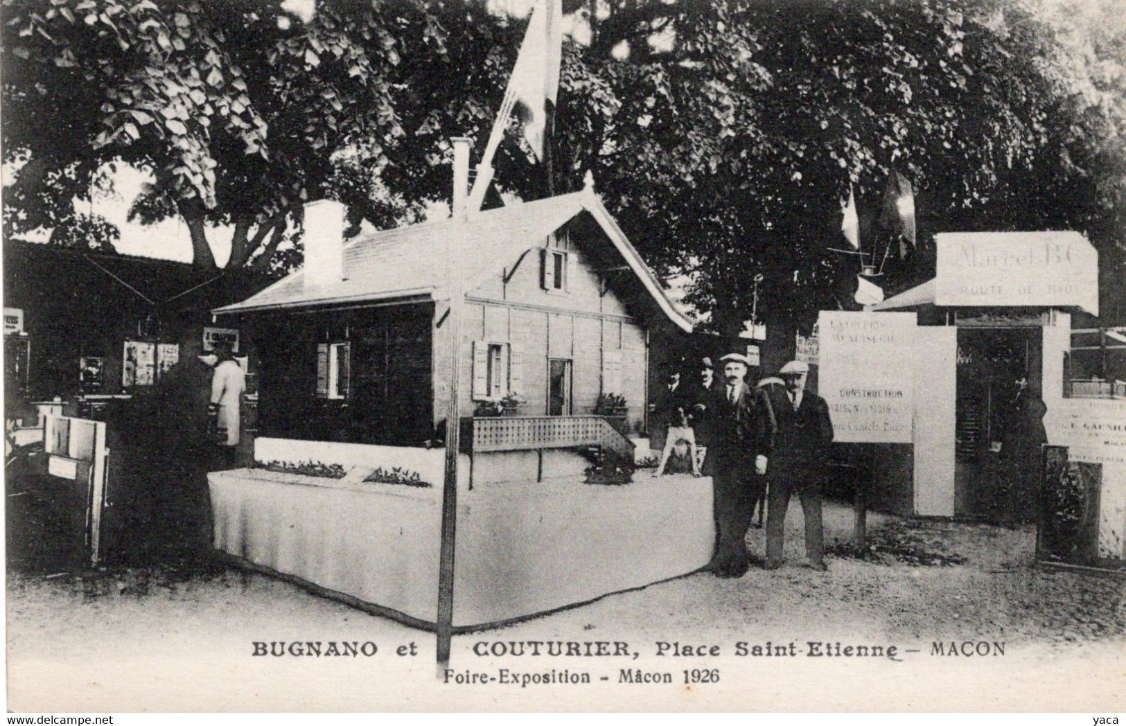 Macon  Foire 1926 Bugnano Et Couturier  Construction Maison En Bois - Fairs
