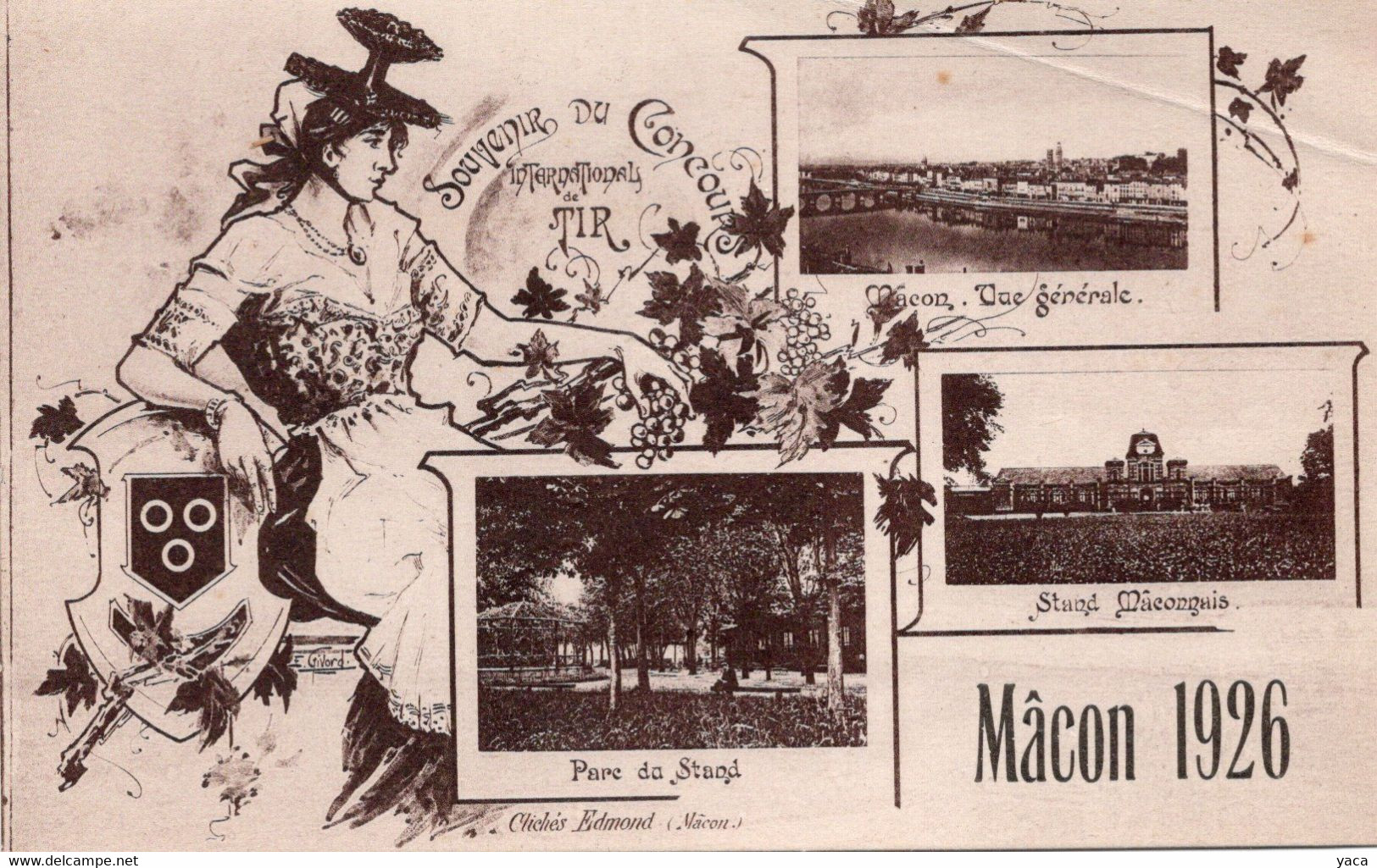 Macon Concours International De Tir 1926 Stand - Schieten (Wapens)