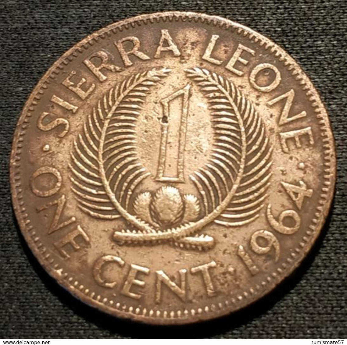 SIERRA LEONE - 1 CENT 1964 - KM 17 - SIR MILTON MARGAI - Sierra Leone