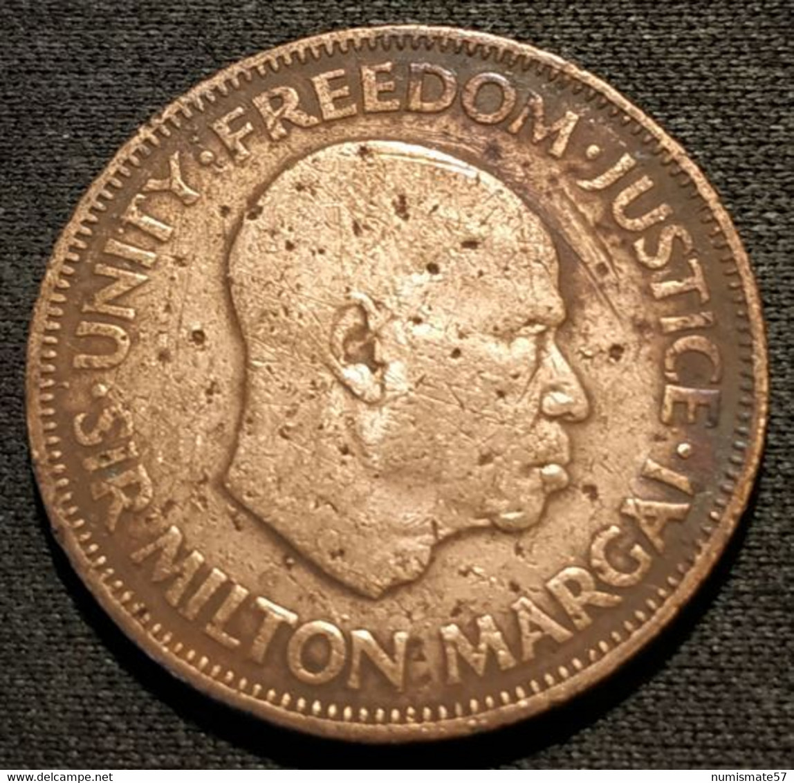 SIERRA LEONE - 1 CENT 1964 - KM 17 - SIR MILTON MARGAI - Sierra Leone