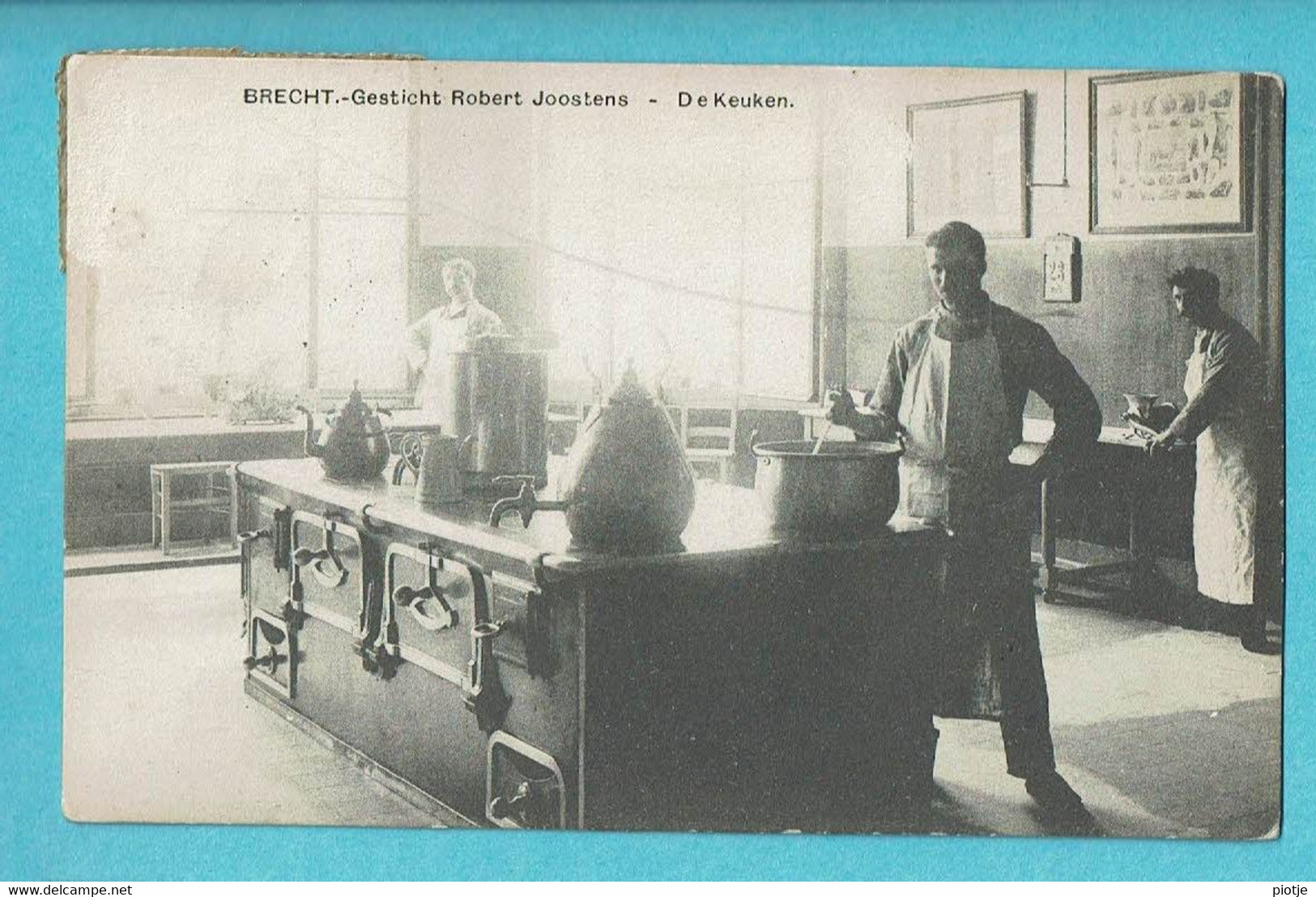 * Brecht (Antwerpen - Anvers) * Gesticht Robert Joostens, De Keuken, Intérieur, Cuisine, Kitchen, Animée, Unique, Old - Brecht