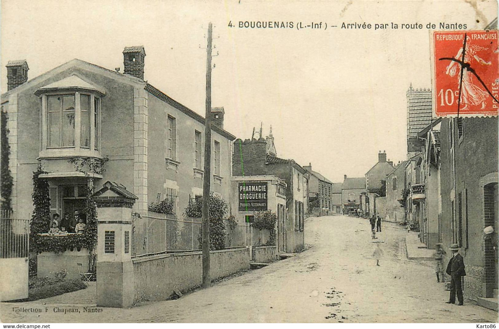 Bouguenais * Arrivée Du Village Par La Route De Nantes * Pharmacie Droguerie - Bouguenais