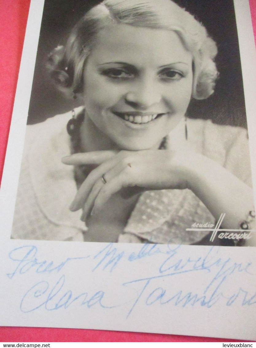 Portrait D'Artiste/ Clara TAMBOUR//Chanteuse Et Actrice //Disques ODEON/Editions PI/vers  1950       PA299 - Personalidades Famosas