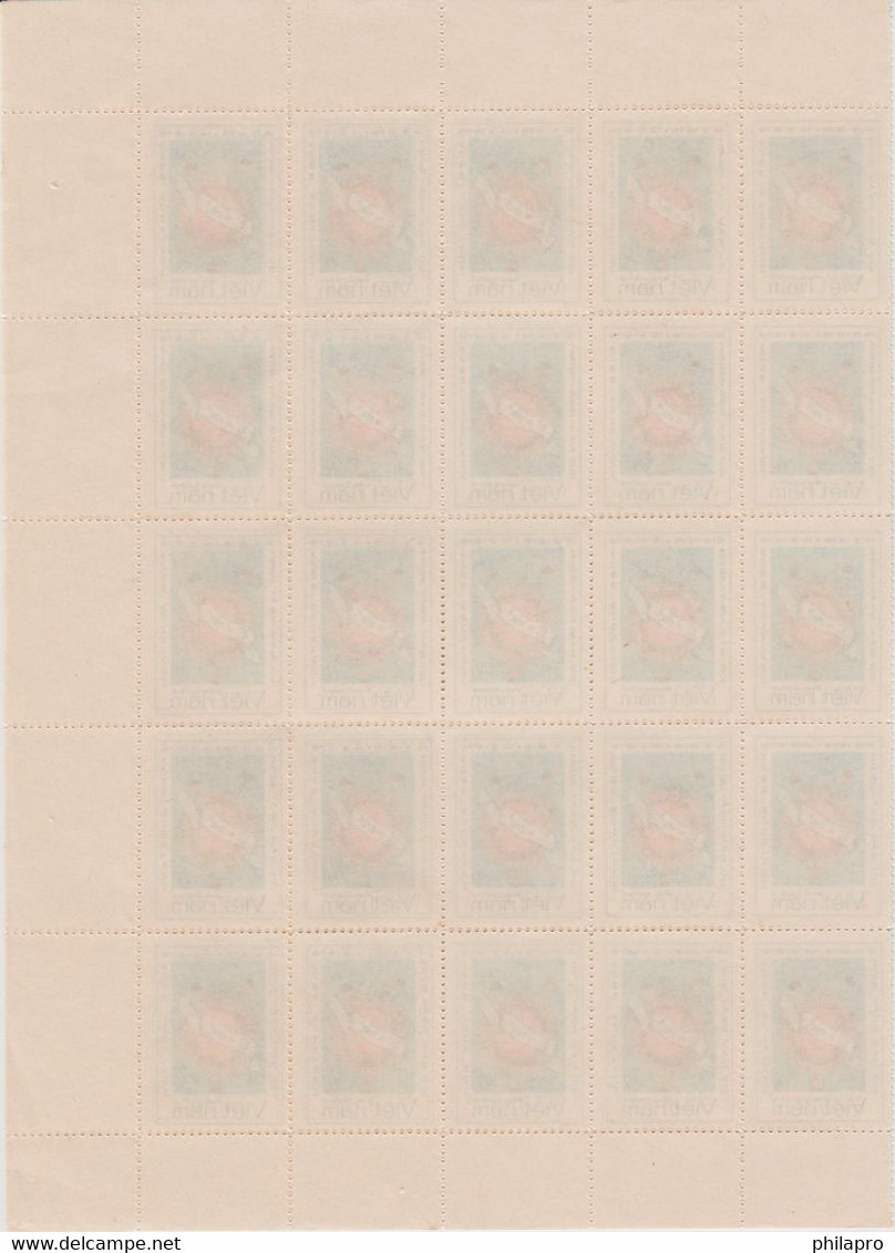 VIETNAM  1979  FULL SHEET OF 50 STAMPS  ALBERT EINSTEIN  **MNH    Réf GF - Albert Einstein