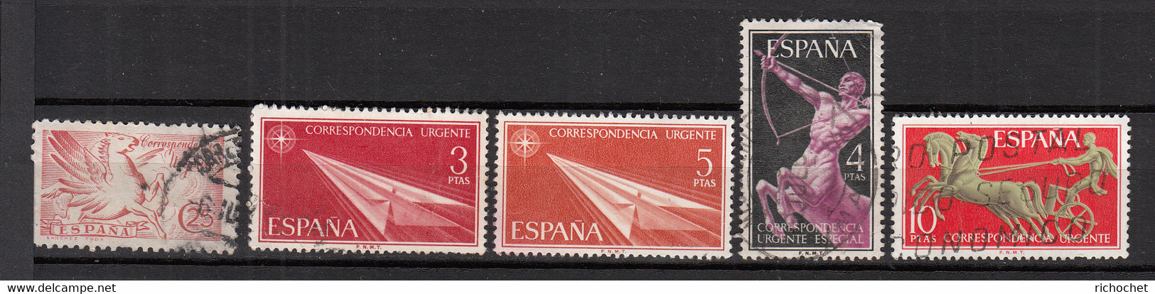 Espagne - Expres -  28 ° + 32 ° + 33 ° + 34 °  + 36 ° - Eilbriefmarken