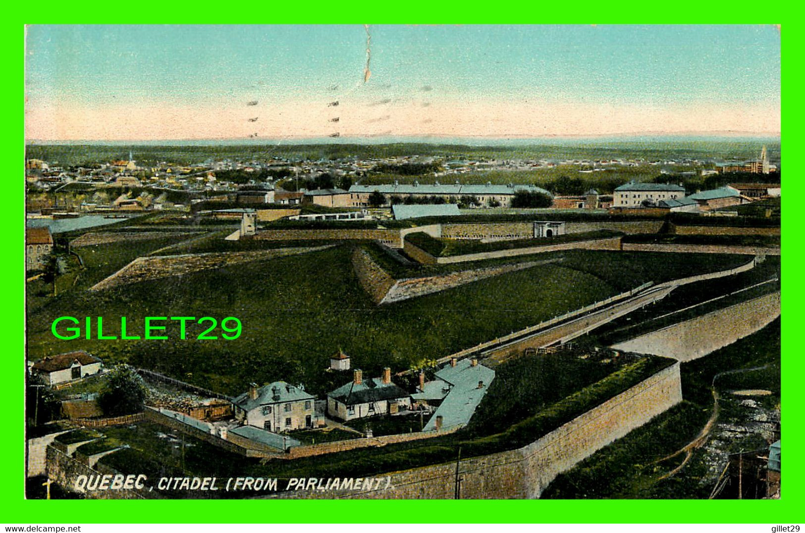 QUÉBEC - VIEW OF THE CITADEL FROM PARLIAMENT - ILLUSTRATED POST CARD CO - TRAVEL IN 1908 - - Québec - La Citadelle