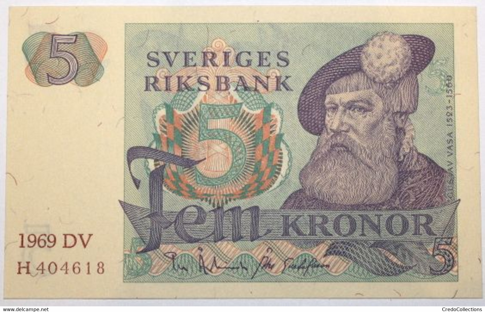 Suède - 5 Kronor - 1969 - PICK 51a.5 - NEUF - Svezia