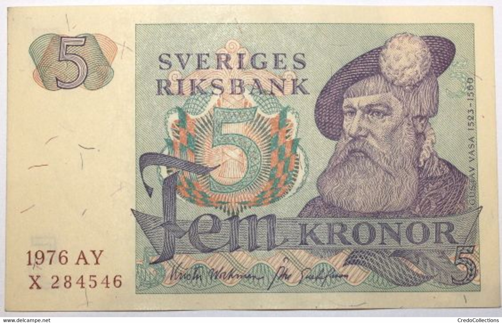 Suède - 5 Kronor - 1976 - PICK 51c.4 - NEUF - Svezia