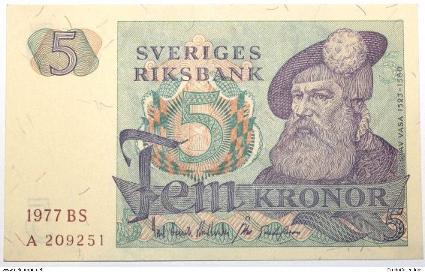 Suède - 5 Kronor - 1977 - PICK 51c.5 - NEUF - Svezia