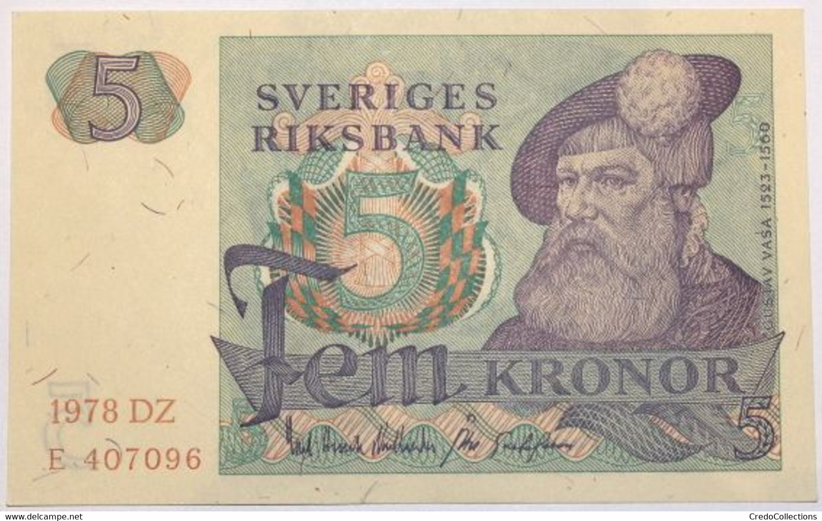 Suède - 5 Kronor - 1978 - PICK 51d.2 - NEUF - Sweden