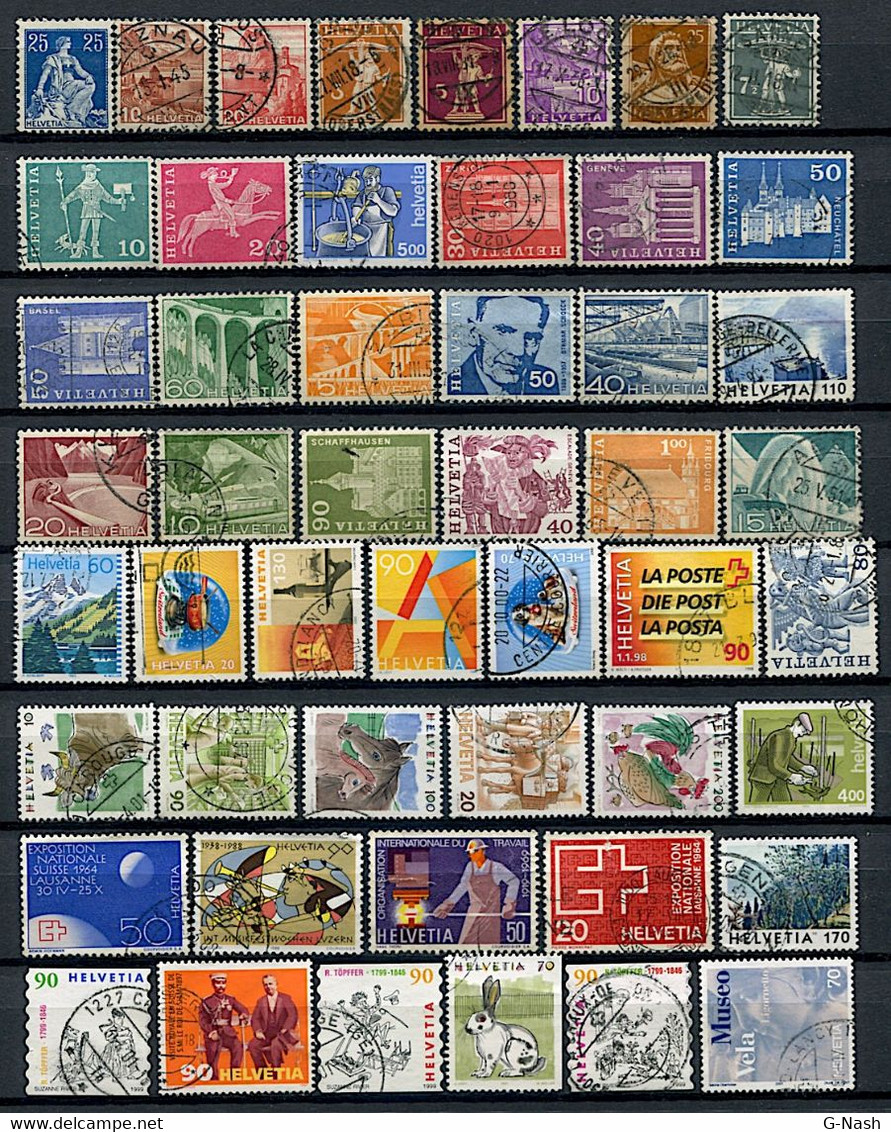 Suisse - Lot De 50 Timbres Différents - Collections