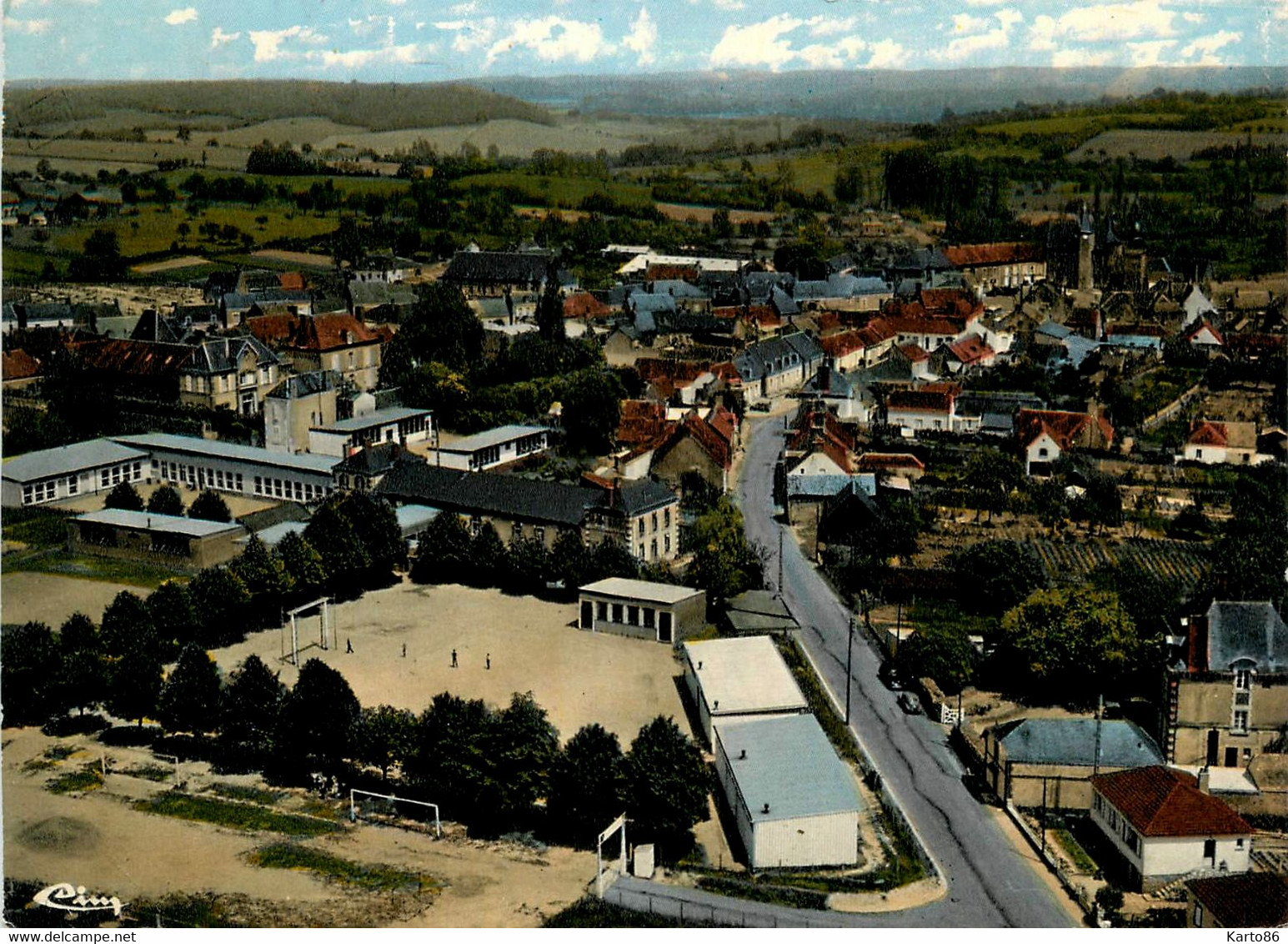 Bouloire * Vue Générale Aérienne Du Village * école - Bouloire