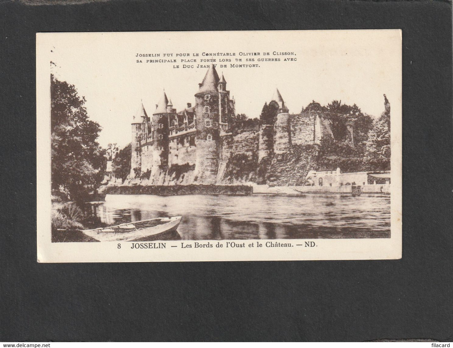 114434       Francia,    Josselin,  Les  Bords  De L"Oust  Et  Le  Chateau,  NV - Josselin