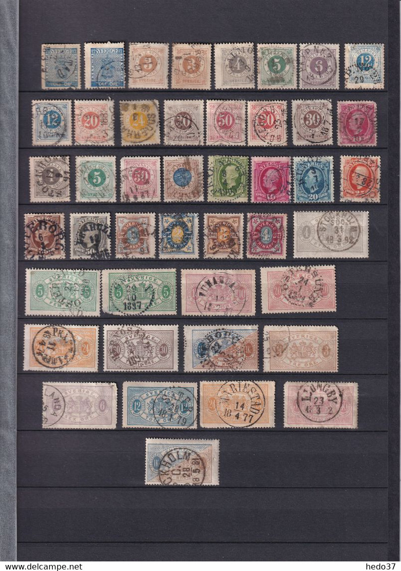 Suède - Ensemble De Timbres Anciens - B/TB - Collections