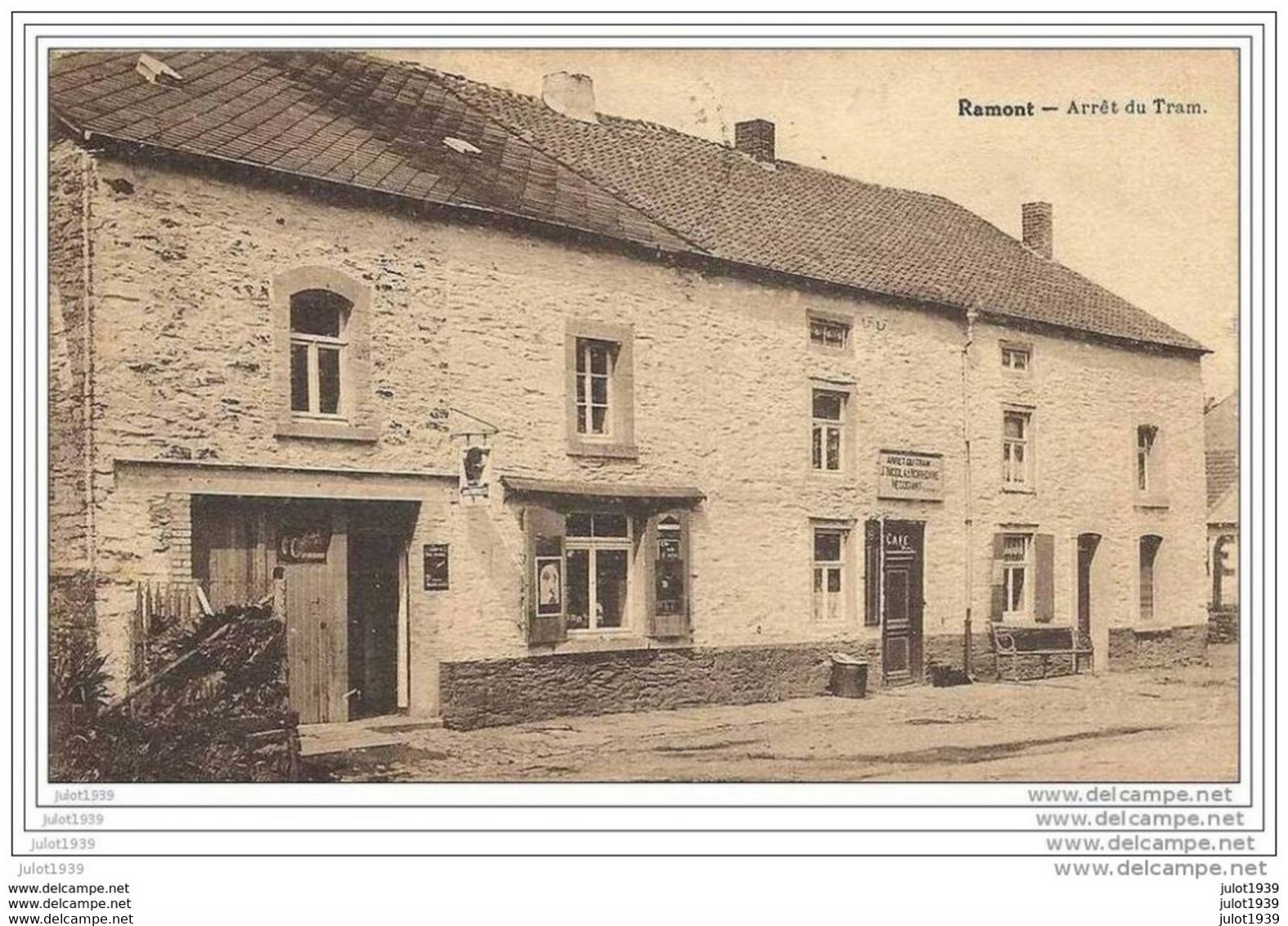 RAMONT ..-- Arrêt Du TRAM . 1938 Vers L' ENCLOS ( Melle Sidonie SCHWEICKER , Ferme De Belle - Vue ETALLE . Verso . - Tenneville