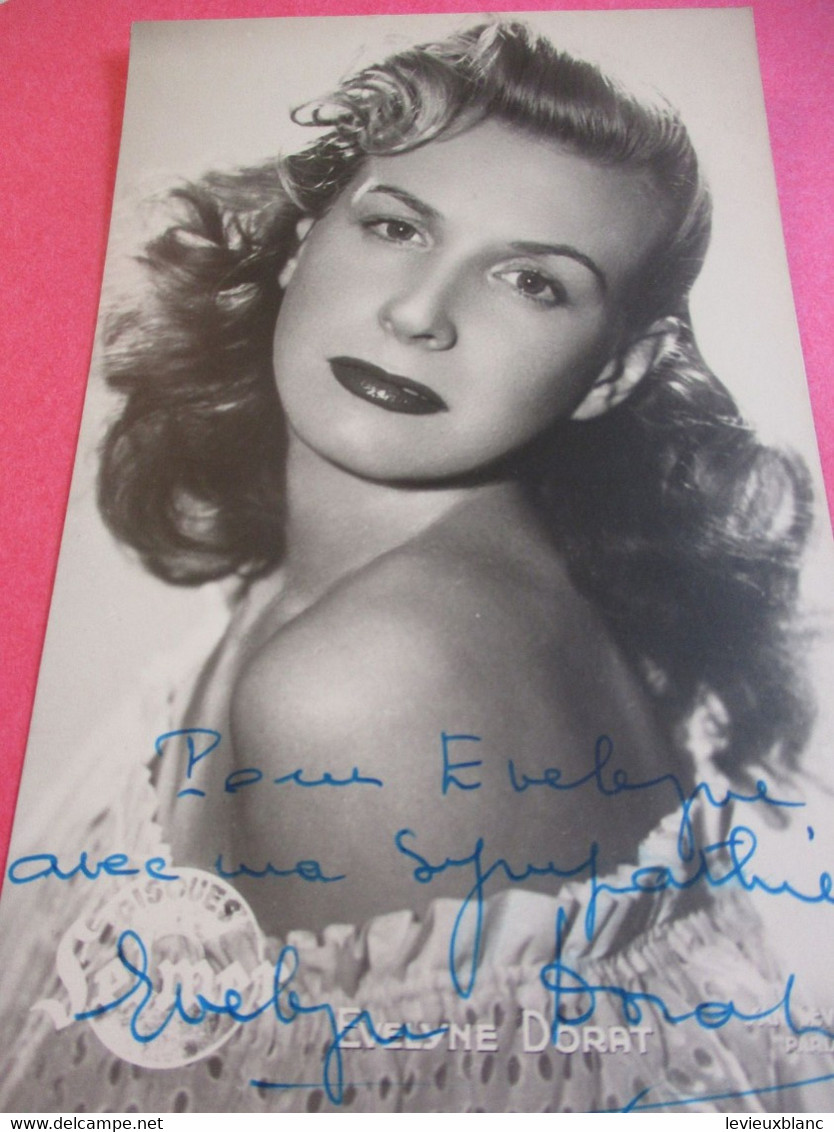 Portrait D'Artiste/ Evelyne DORAT/ Artiste Musicale Et Actrice /vers  1950       PA306 - Berühmtheiten