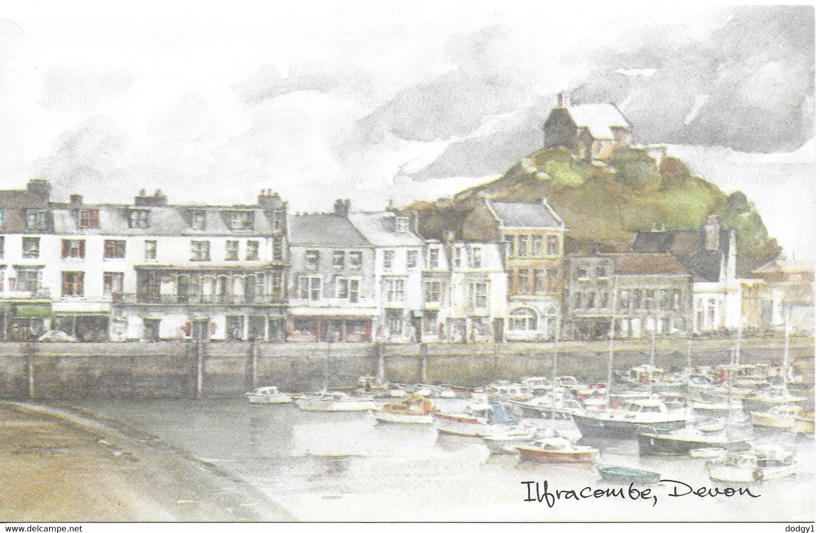 WATER COLOUR OF ILFRACOMBE, DEVON, ENGLAND. UNUSED POSTCARD   Jo4 - Ilfracombe