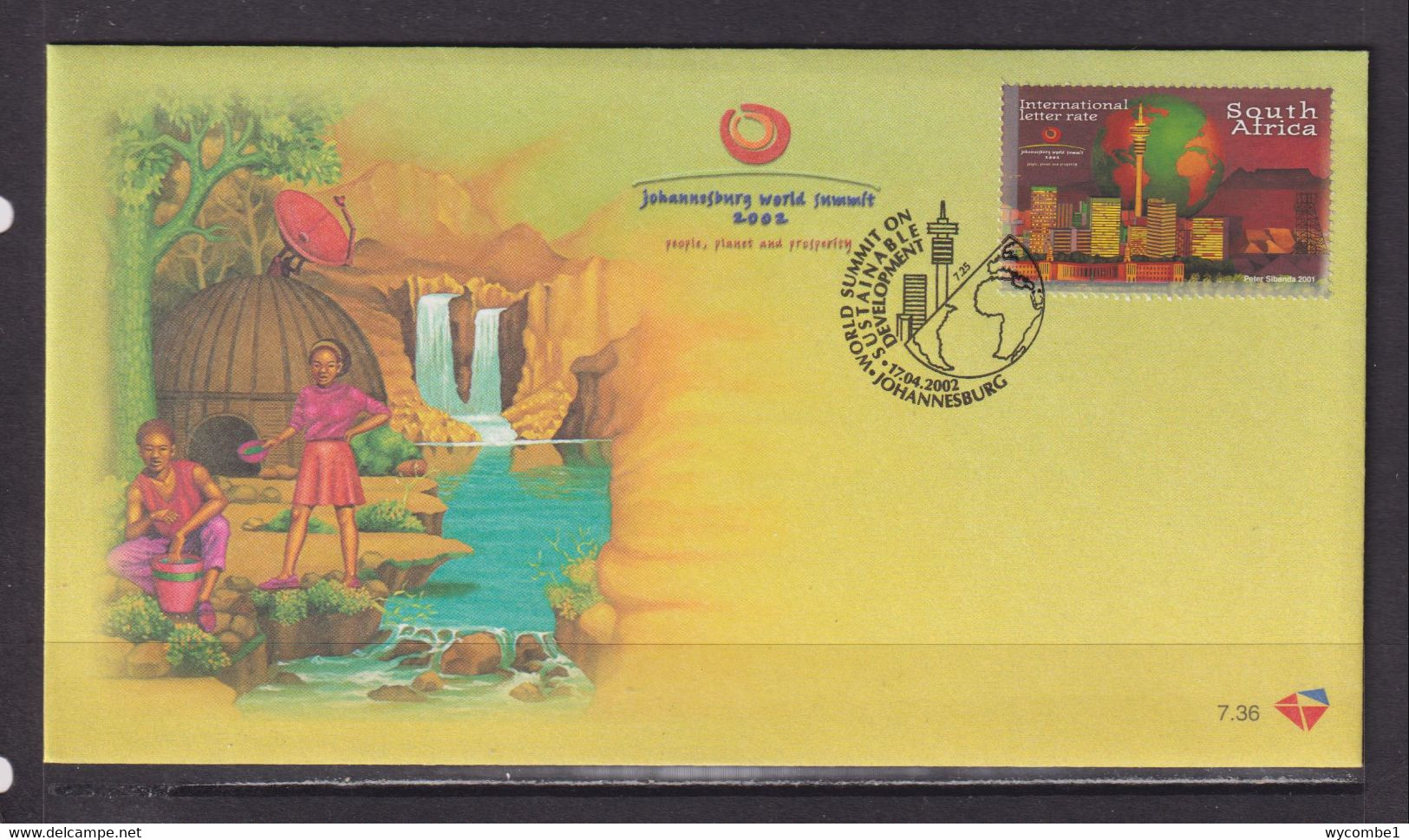 SOUTH AFRICA - 2002 Sustainable Development FDC - Covers & Documents