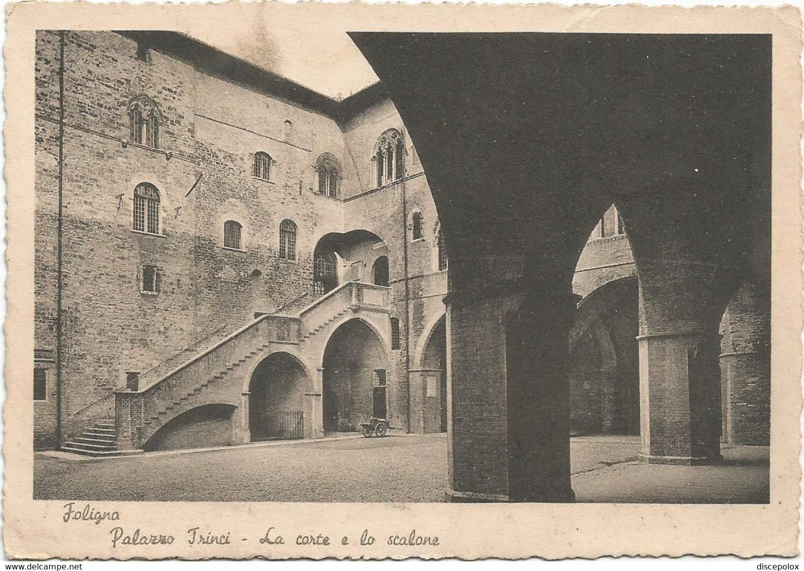 AB5539 Foligno (Perugia) - Palazzo Trinci - Cortile E Lo Scalone / Viaggiata 1941 - Foligno