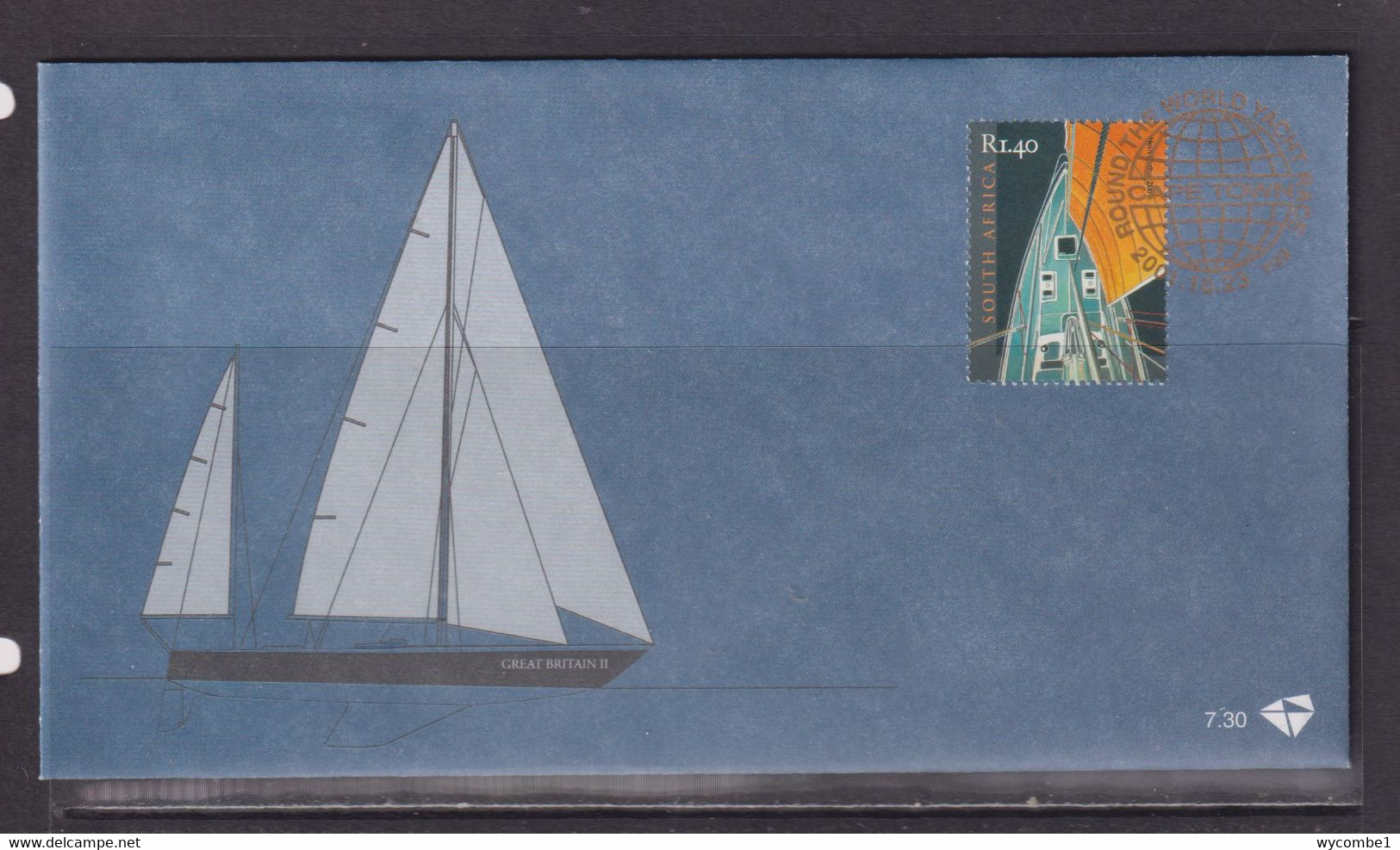 SOUTH AFRICA - 2001 Yacht Race FDC - Cartas & Documentos