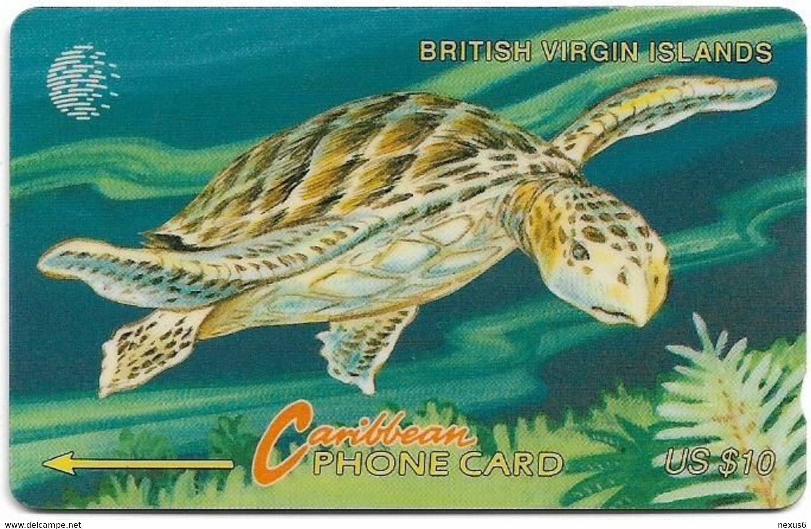 British Virgin Islands - C&W (GPT) - Turtle - 19CBVC - 1994, 22.500ex, Used - Virgin Islands