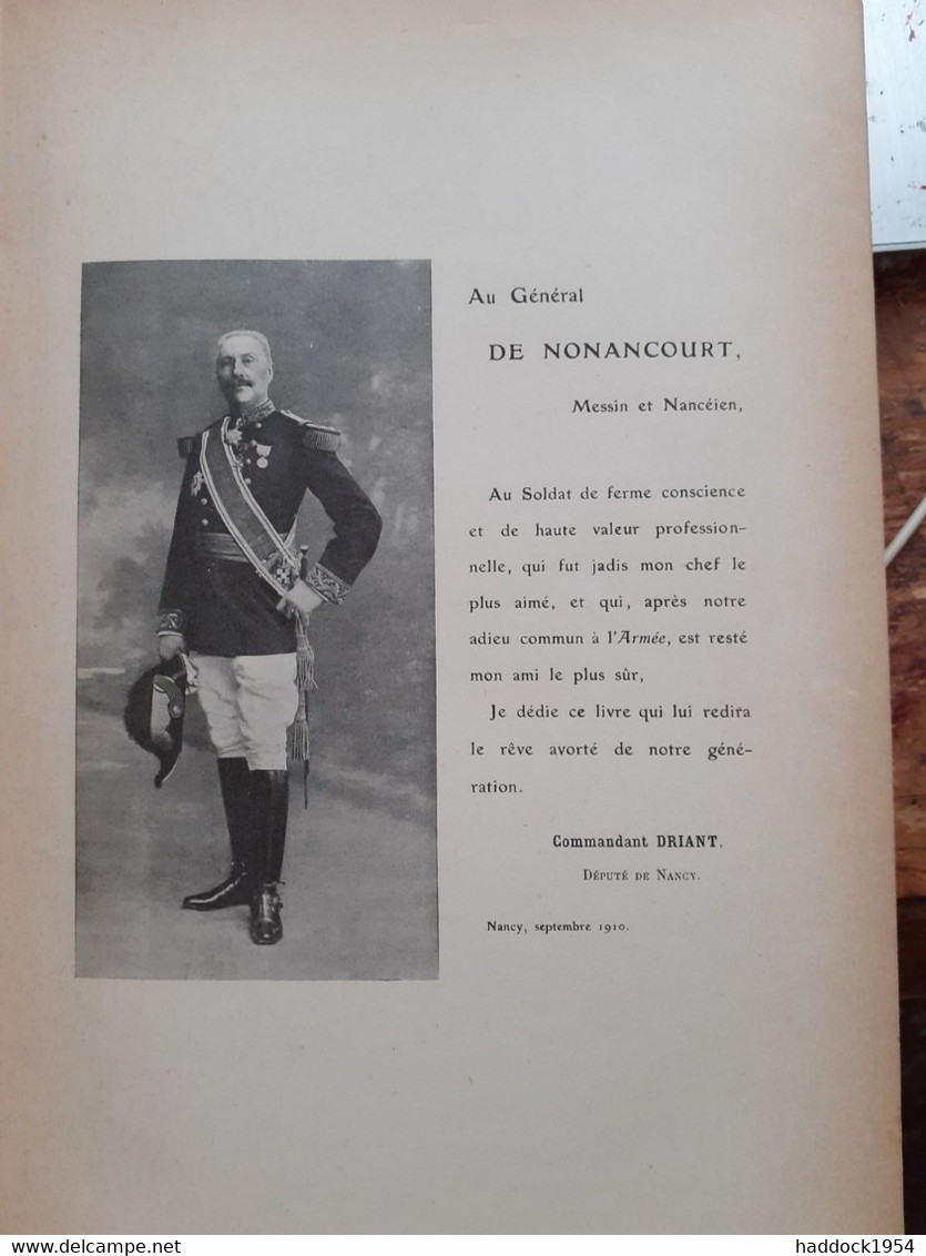 L'alerte COMMANDANT DRIANT Dit  CAPITAINE DANRIT Flammarion 1910 - Flammarion