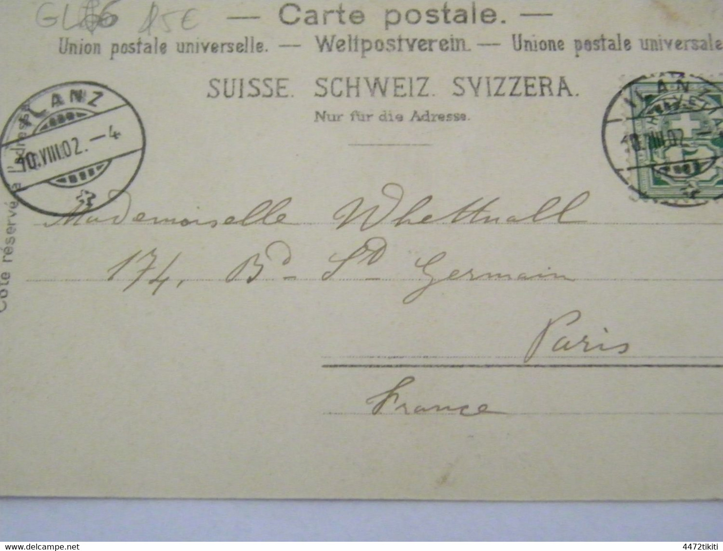 CPA - Suisse - Ilanz - Gruss Aus Ilanz - Postplatz - 1902 - SUP - (GL 66) - Ilanz/Glion