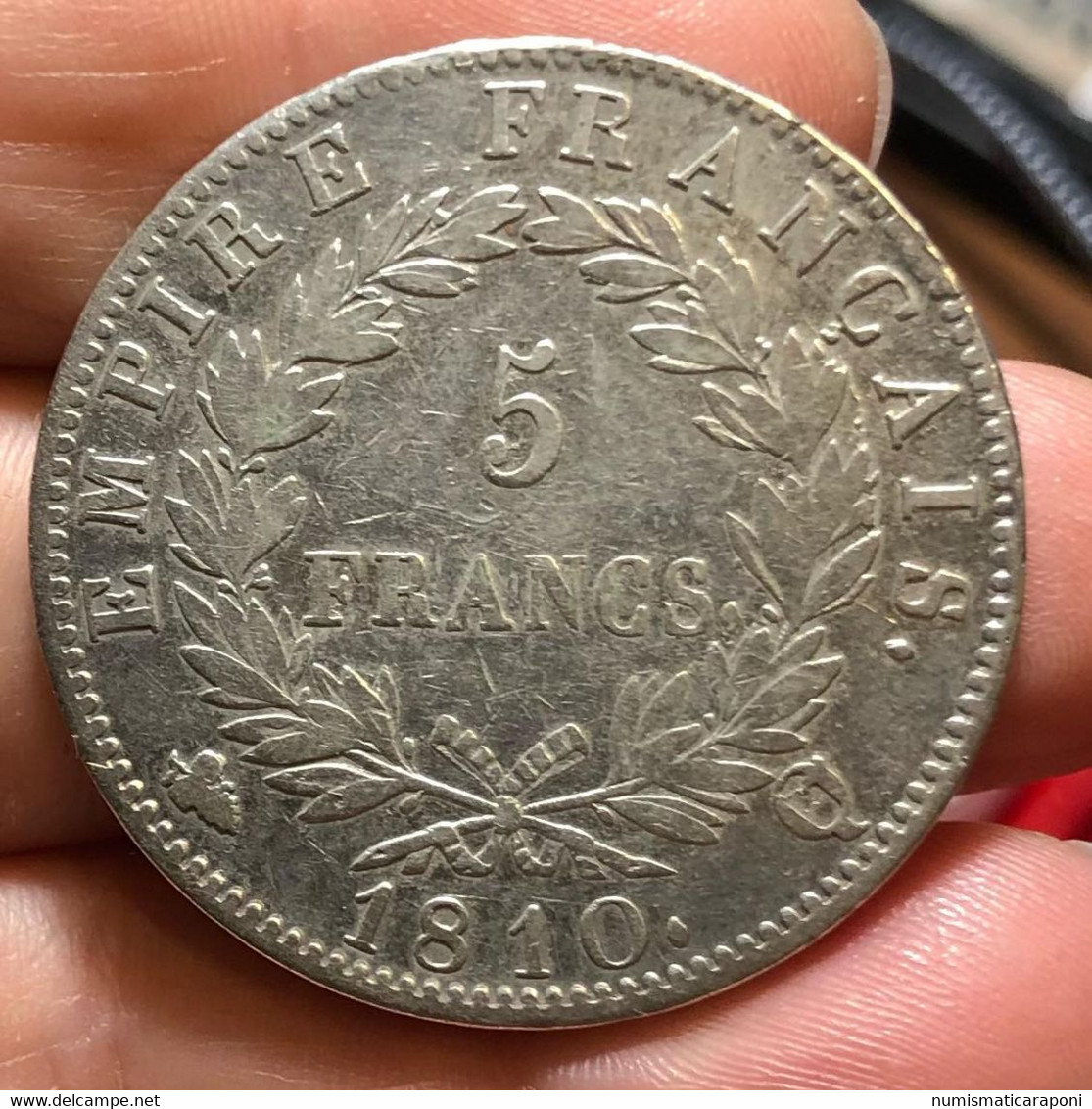 France Francia 5 Francs Napoleon Empereur  1810 Q Perpignan E.014 - 5 Francs