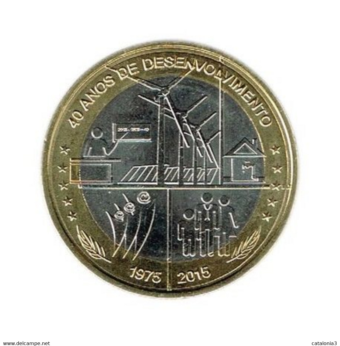 CABO VERDE - 250 Escudos 2015 SC KM55 - 40º Aniversario - Independencia - Cap Vert