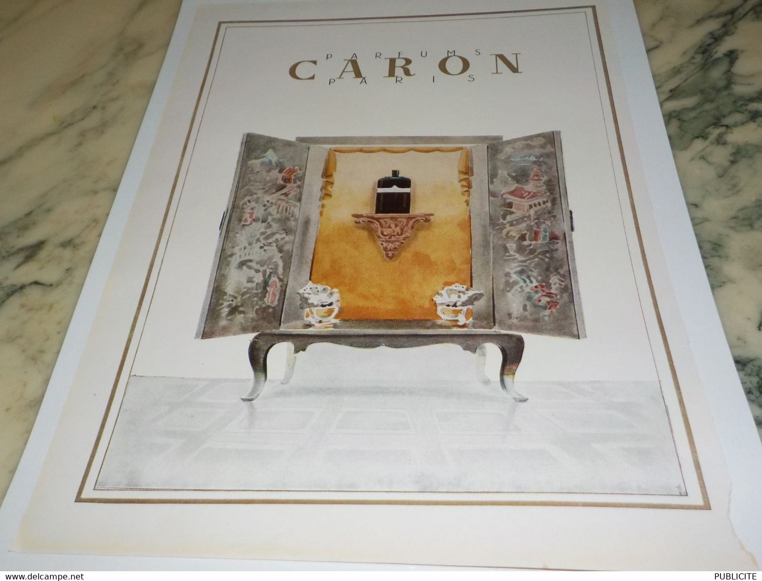 ANCIENNE PUBLICITE PARFUM DE  CARON  1947 - Unclassified