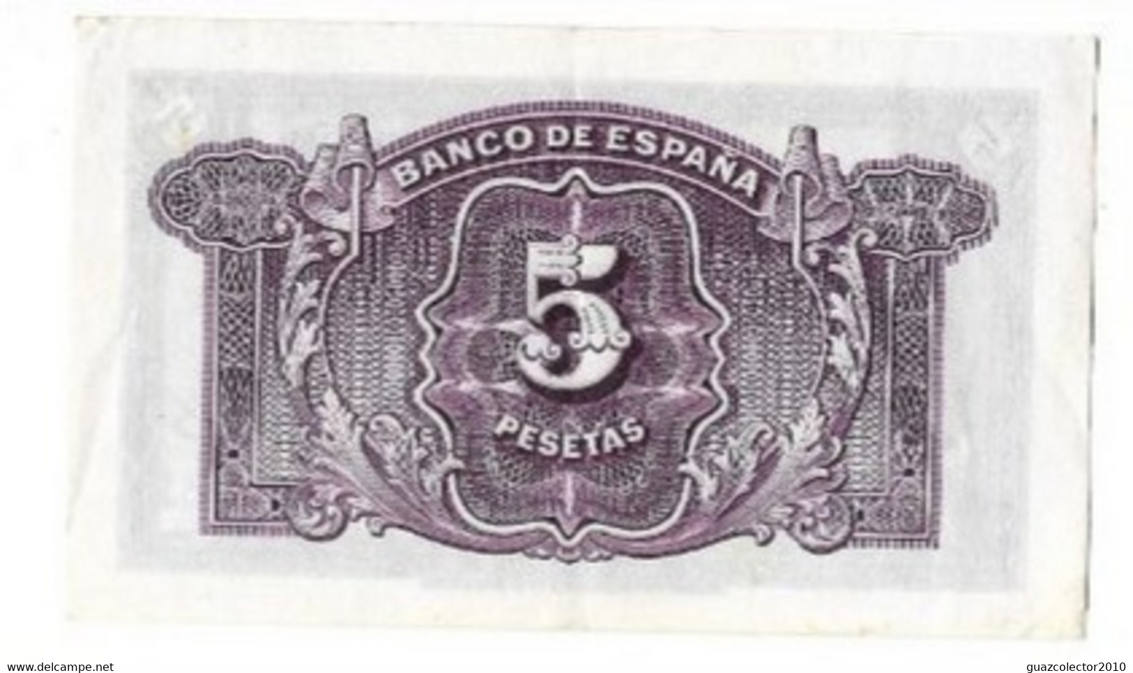 ESPAÑA: 5 PESETAS CERTI. PLATA (II REPUBLICA). AÑO 1935. SERIE A. MBC+. IDEAL. - 5 Pesetas