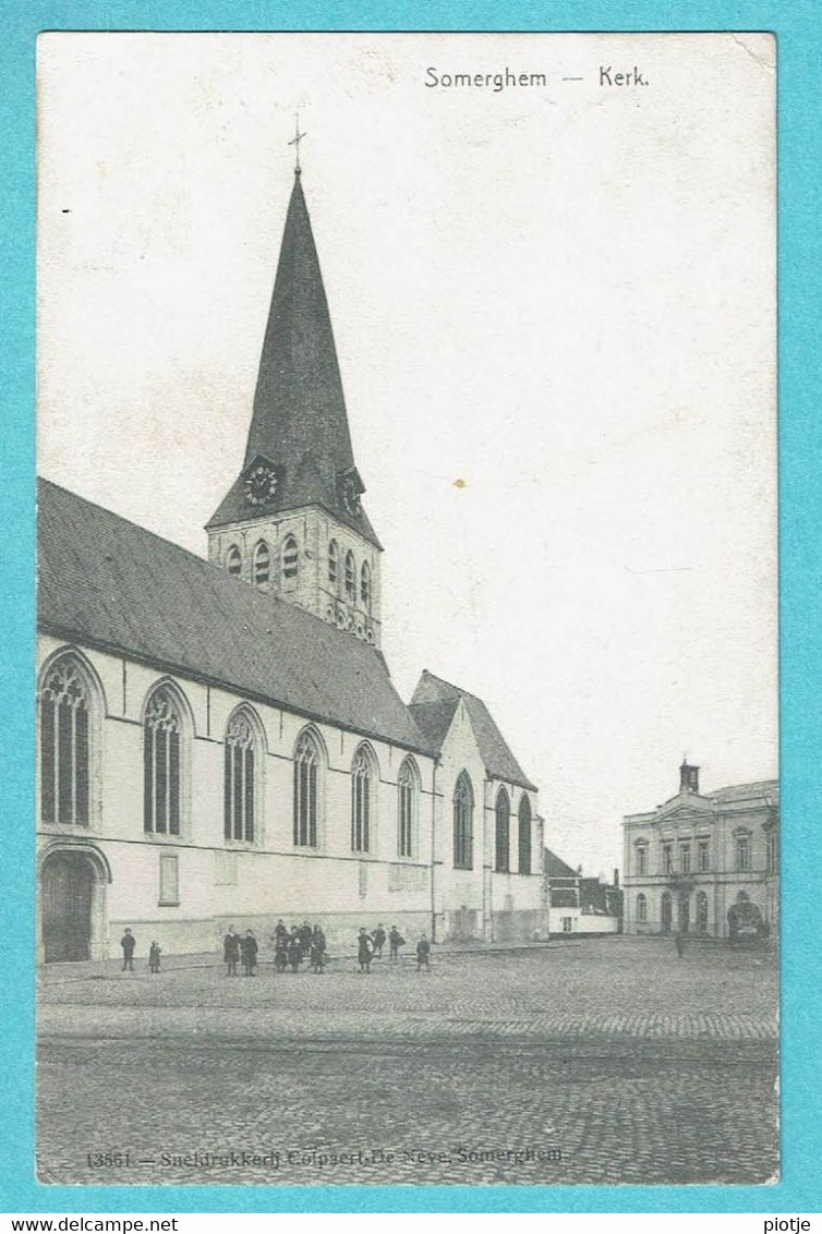 * Zomergem - Somergem (Lievegem - Oost Vlaanderen) * (Sneldrukkerij Colpaert De Neve, Nr 13561) Kerk, église, Church - Zomergem