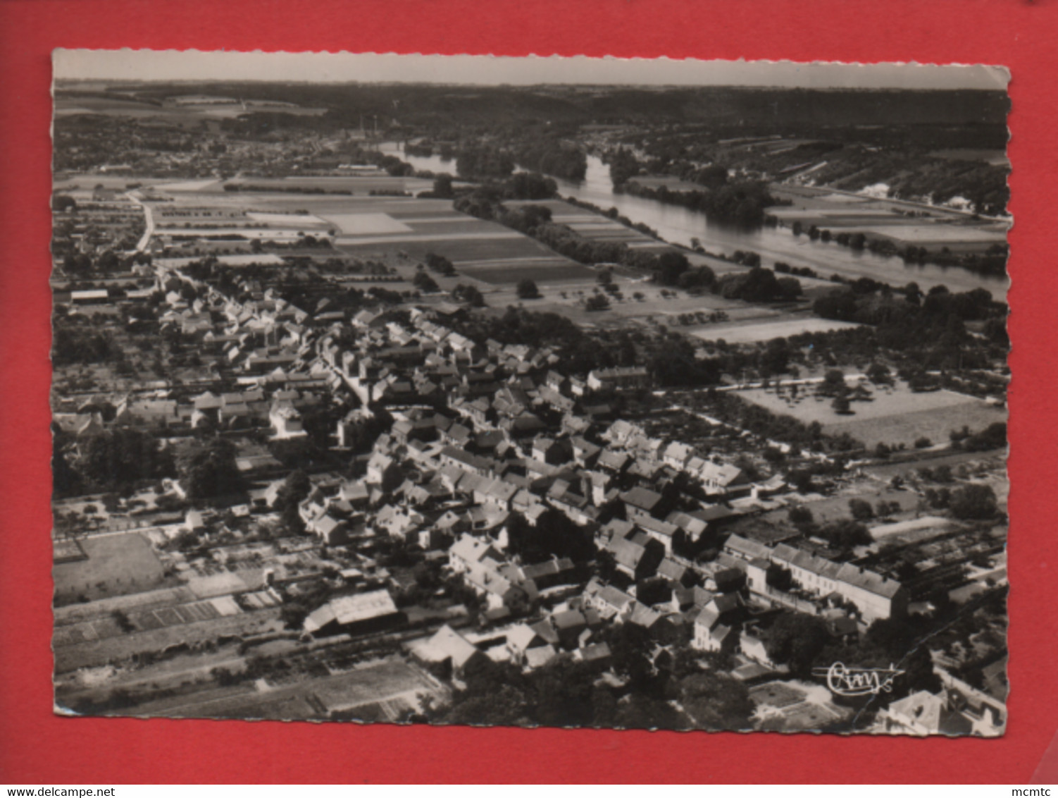 CPSM Grand Format  - Freneuse  -(S.-et-O.) - Vue Panoramique Aérienne - Freneuse