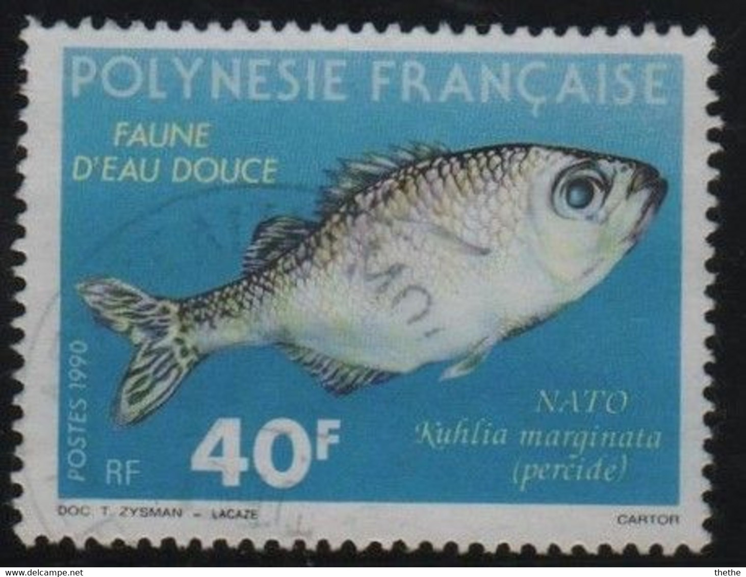 POLYNESIE - Queue De Pie à Marge Sombre (Kuhlia Marginata) - Used Stamps