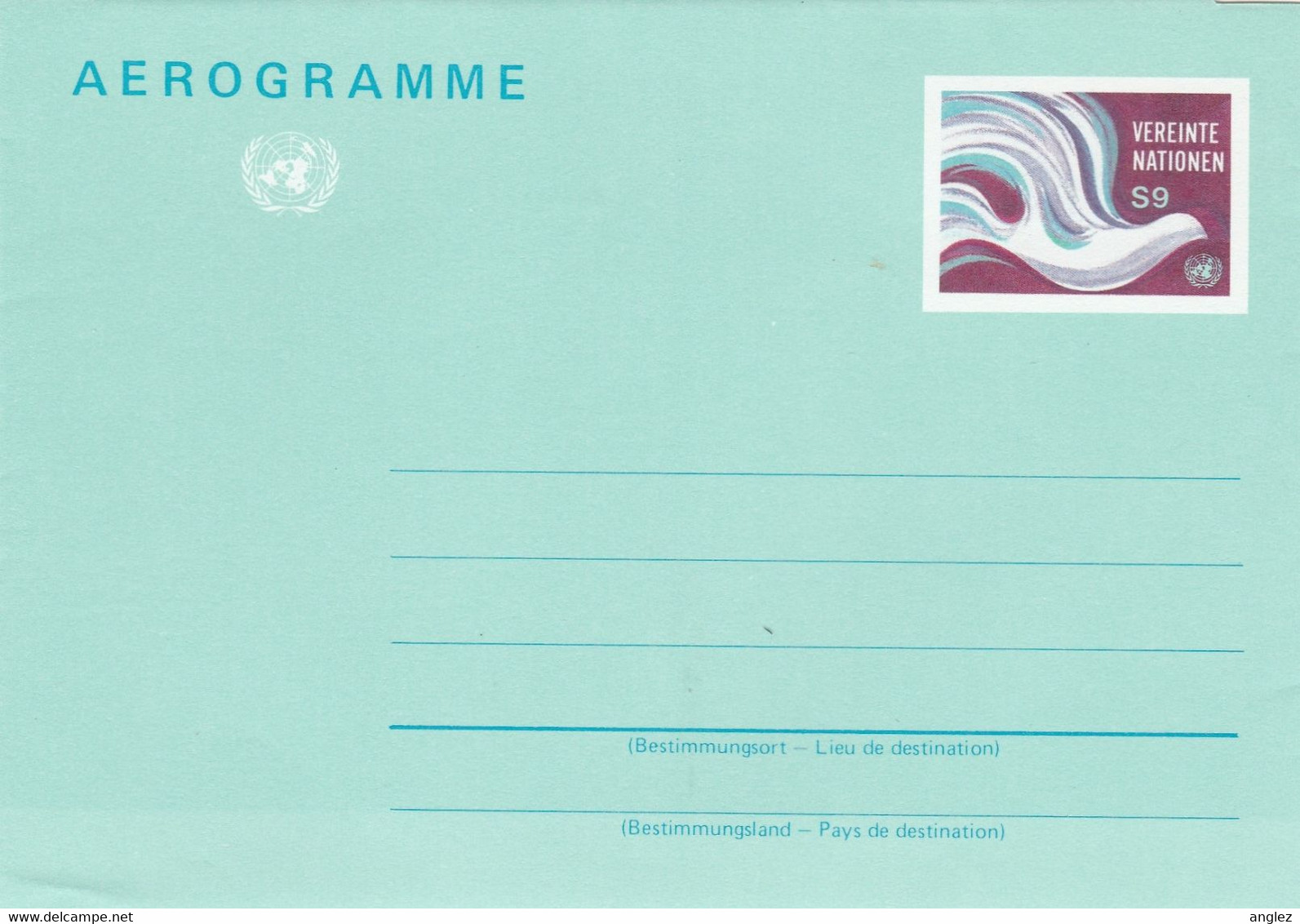 United Nations - Vienna Office 1982 9s Aerogramme MNH - Lettres & Documents