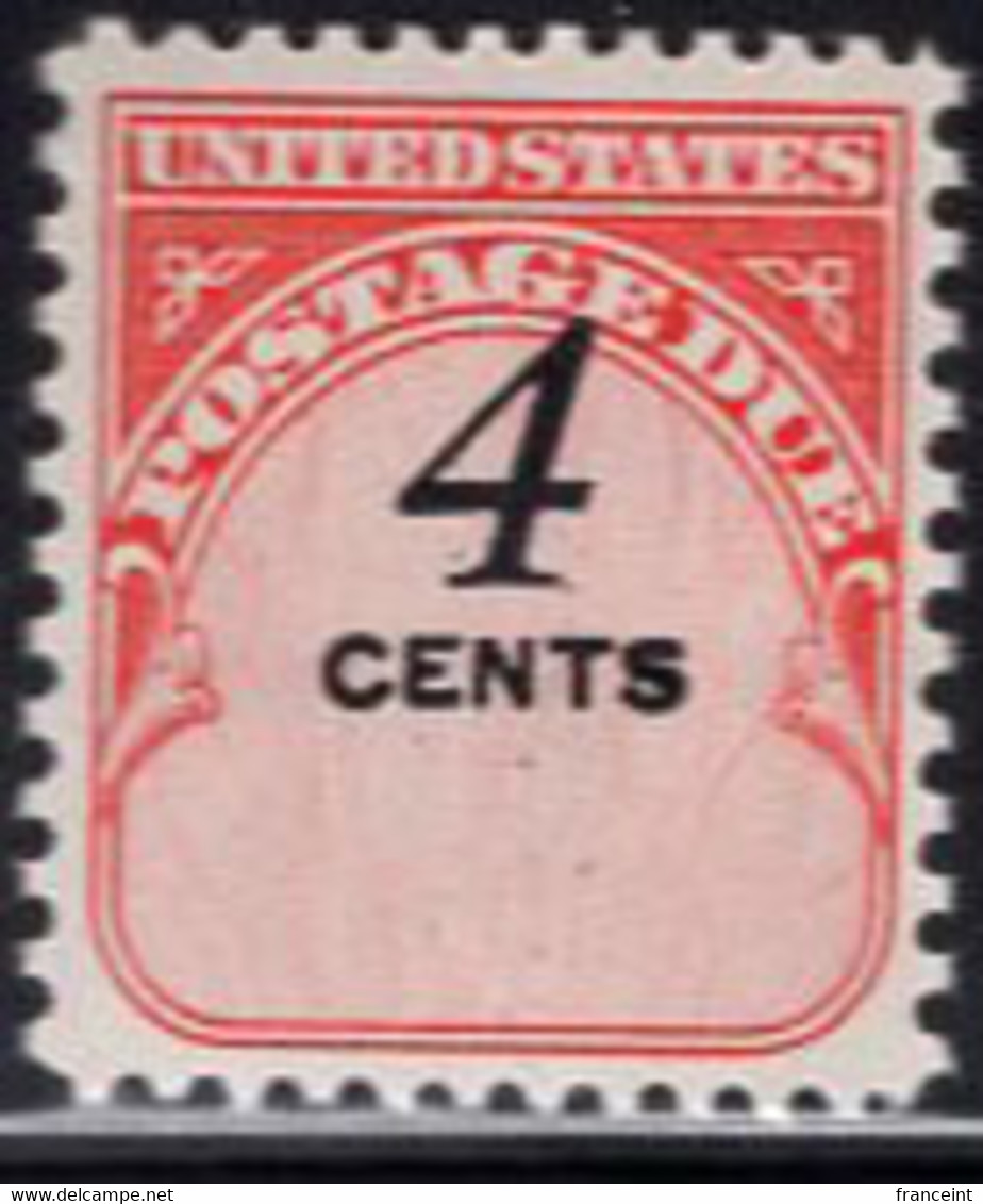 U.S.A.(1959) Postage Dues. Scott No J92. Yvert Taxe No 58. Shift Of The Color Black. - Postage Due