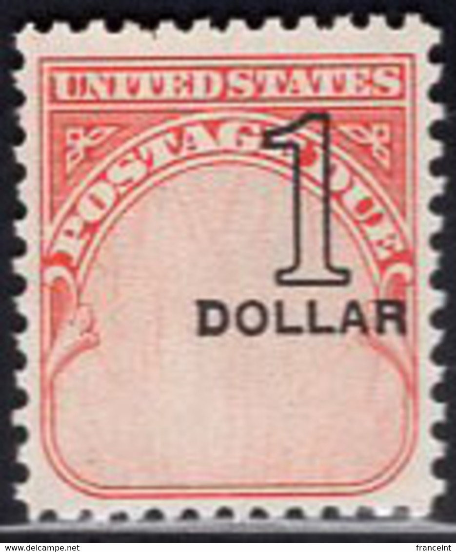 U.S.A.(1959) Postage Due. Massive Shift Of The Black Value. Scott No J100. Yvert Taxe No 66. - Portomarken