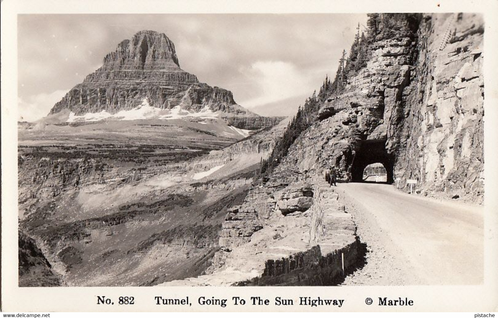 2007a – Real B&W Photo RCCP DOPS 1925-1942 – Montana Glacier Park – Marble No. 882 – Little Animation - Good Condition - USA Nationalparks