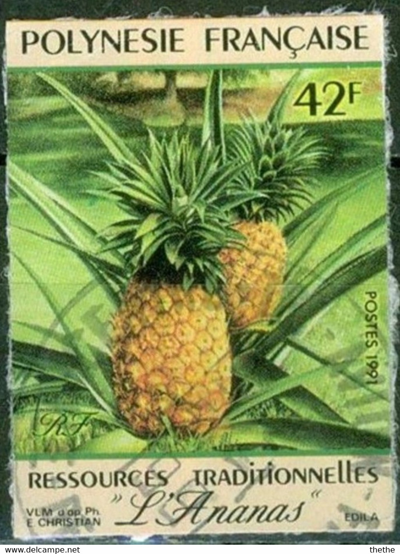 POLYNESIE -  Ananas - Oblitérés