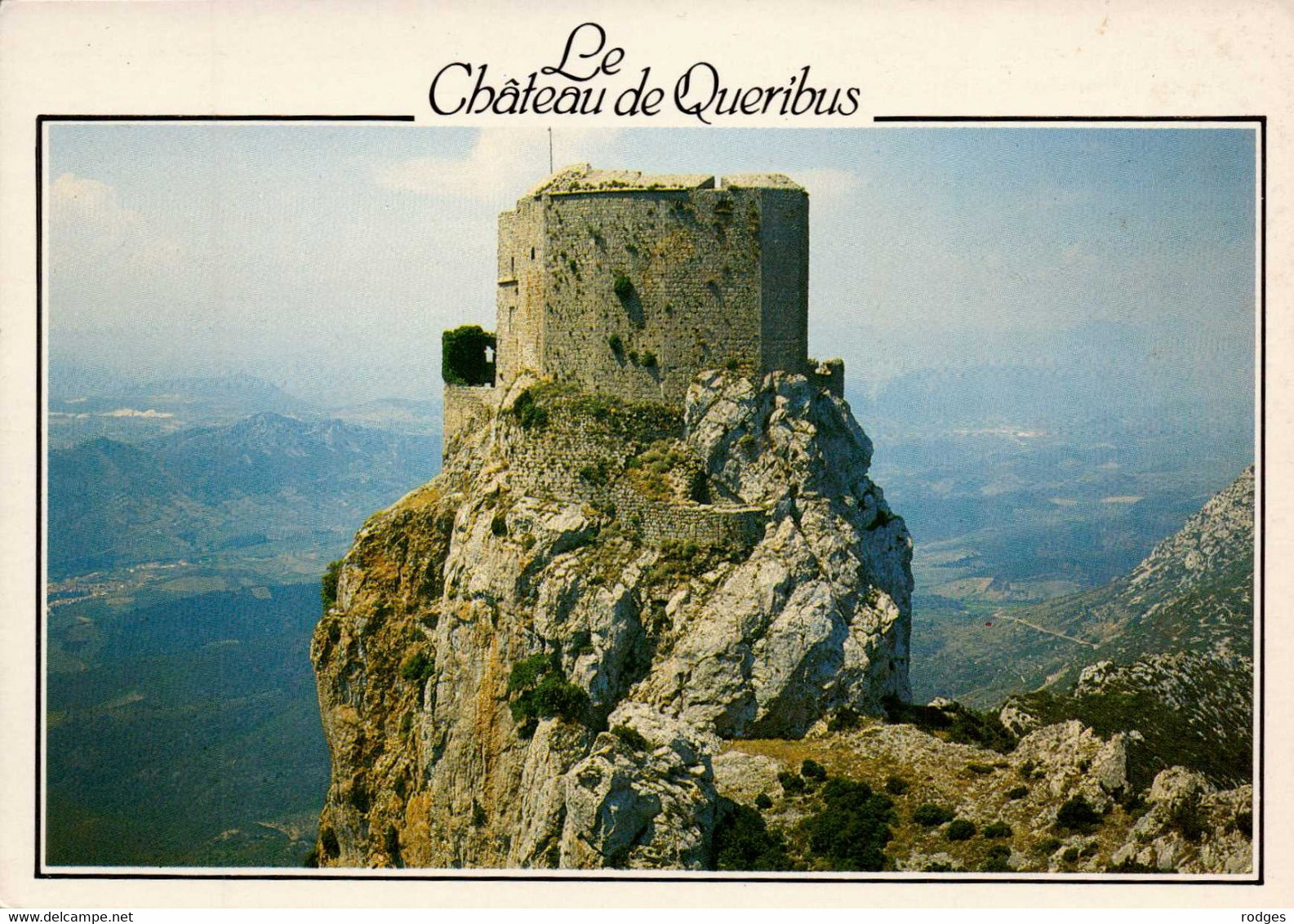 Dep 11 , Cpm  Chateaux Cathares , Chateau De QUERIBUS , Le Chateau Vu De L'Est Et La Plaine Du Fenouillédès  (11290) - Otros & Sin Clasificación