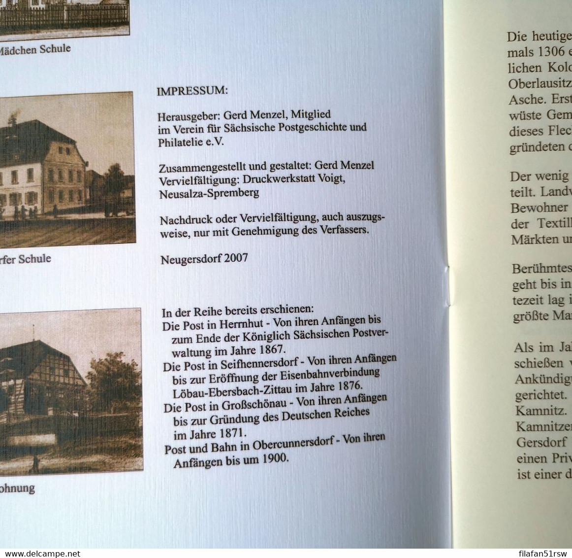Die Post In Neugersdorf, Von Ihren Anfängen Bis In Die Siebziger Jahre Des 19. Jhdt. - Philatélie Et Histoire Postale