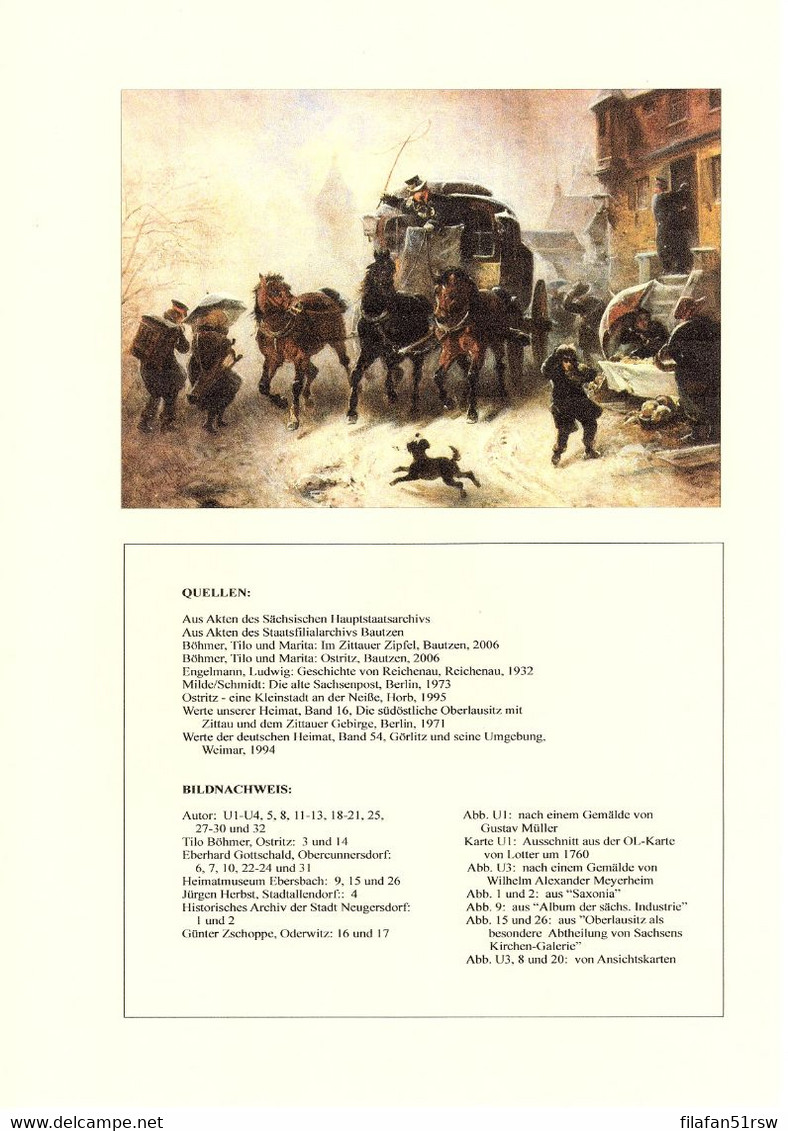 Die Anfänge Der Post Beiderseits Der Neiße, über Die Postorte Bernstadt, Ostritz, Hirschfelde Und Reichenau - Filatelie En Postgeschiedenis